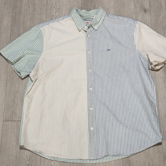 Levi's Other - Levi’s Multi-Stripe Colorblock Relaxed Button Down XL